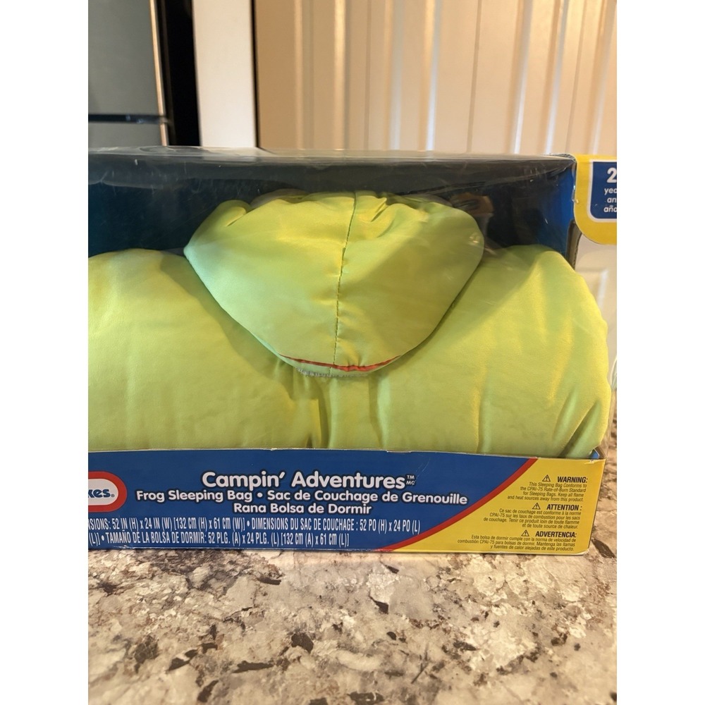 Little Tikes Campin Adventures Slumberin Critters Frog Sleeping Bag Costume New - Picture 3 of 12